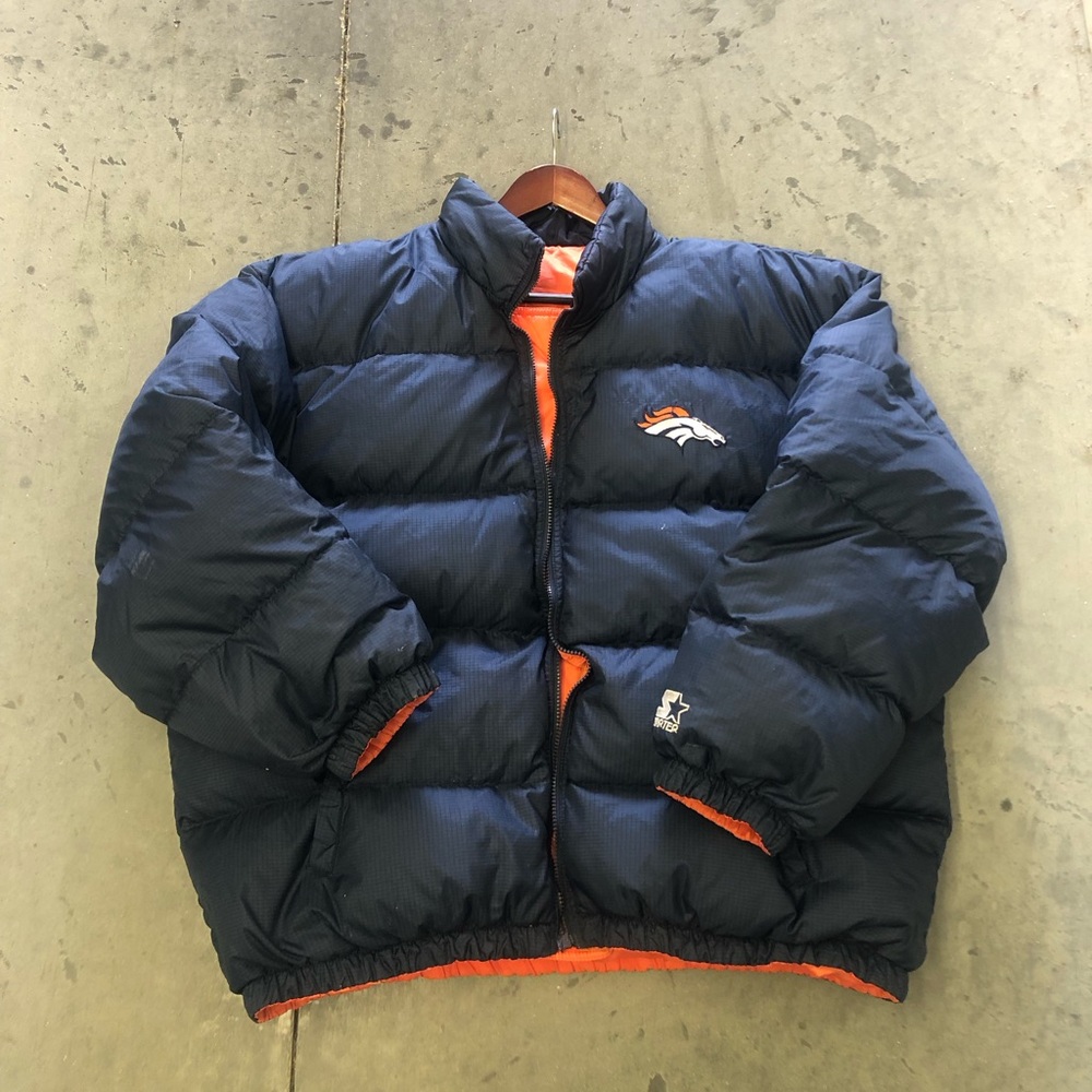 Vintage Starter Denver Broncos Puffer Jacket 
S